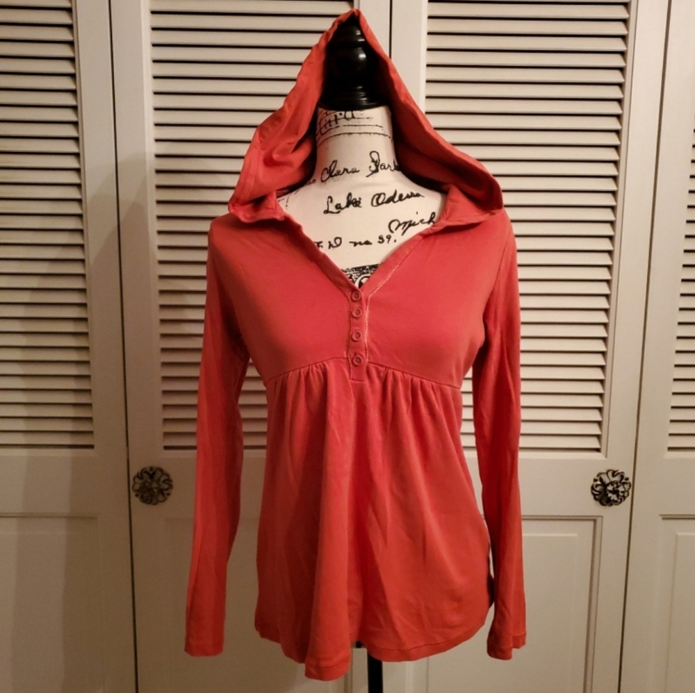 Juniors Long Sleeve Hooded Tee
